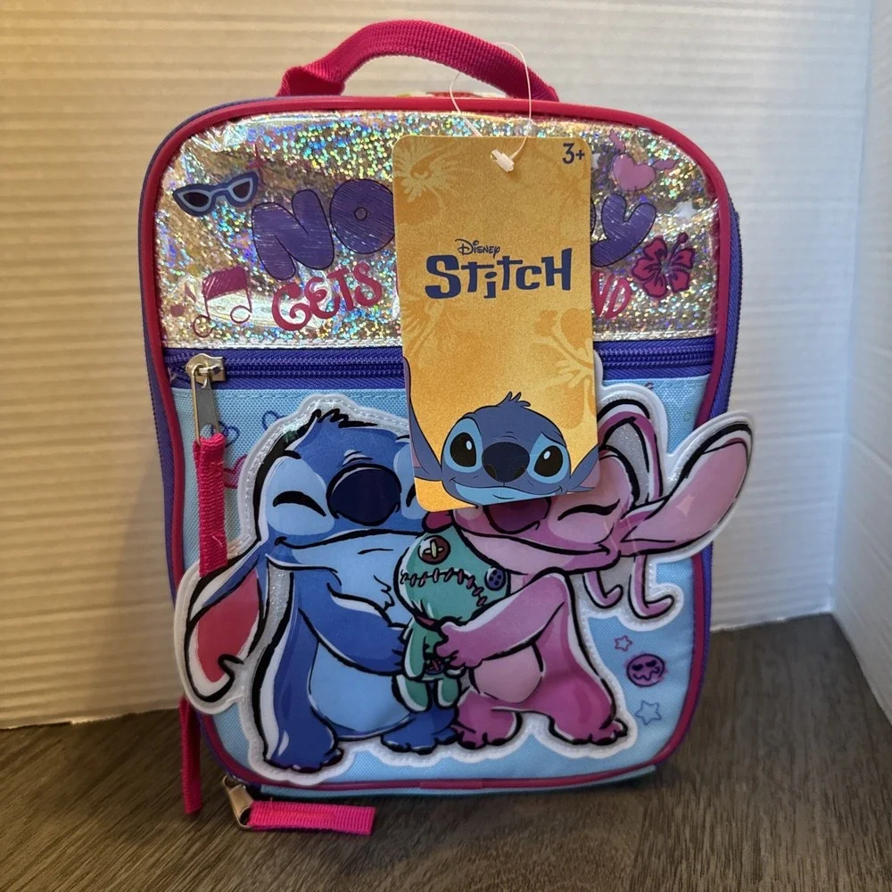 Stitch Insulated Lunch Box, Leakproof Reusable Bag for Kids School Work & Travel